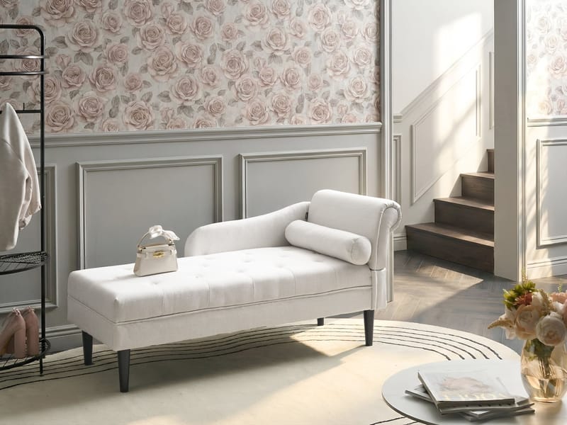 Schäslong Yvoire Högervänd - Off-White - Möbler - Sovrum - Dagbäddar