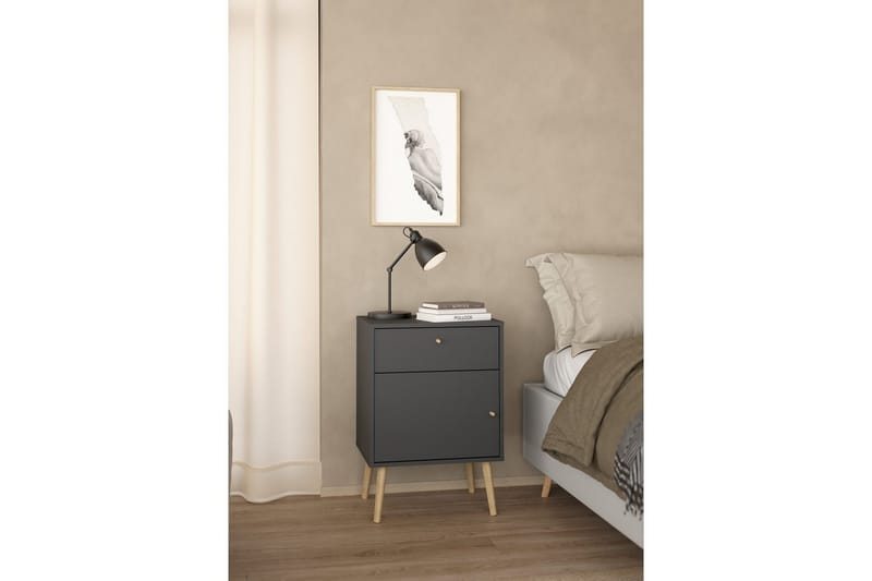 Shinta Sängbord 50 cm - Grå - Möbler - Sovrum - Sängbord
