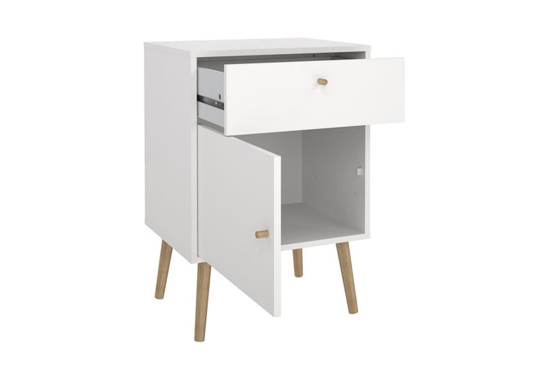 Shinta Sängbord 50 cm - Vit - Möbler - Sovrum - Sängbord
