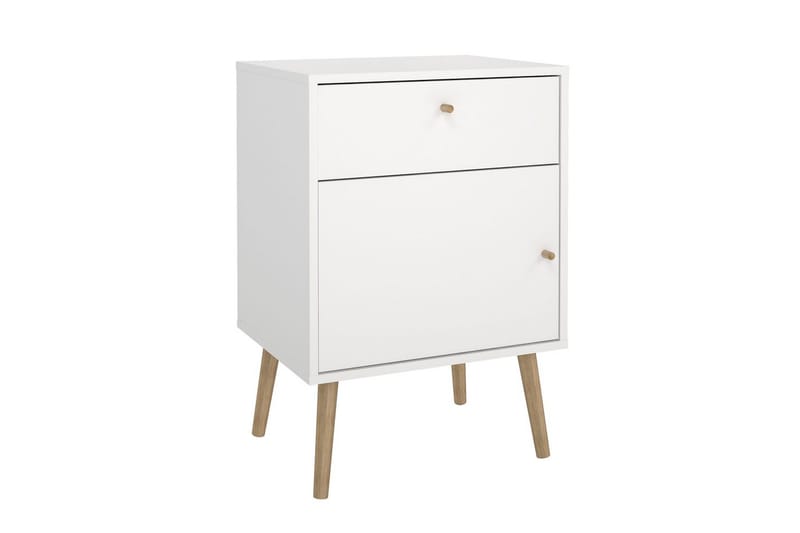 Shinta Sängbord 50 cm - Vit - Möbler - Sovrum - Sängbord