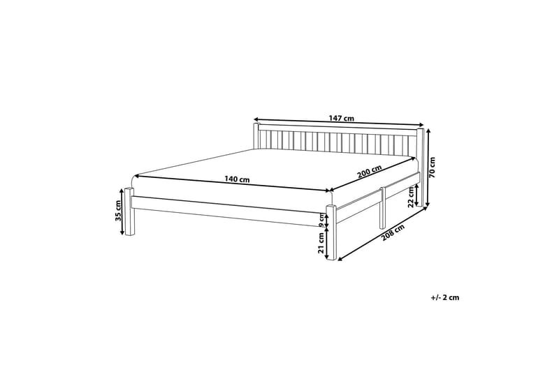 Shreyansh Sängram 140x200 cm - Blå - Möbler - Sovrum - Sängram & sängstomme