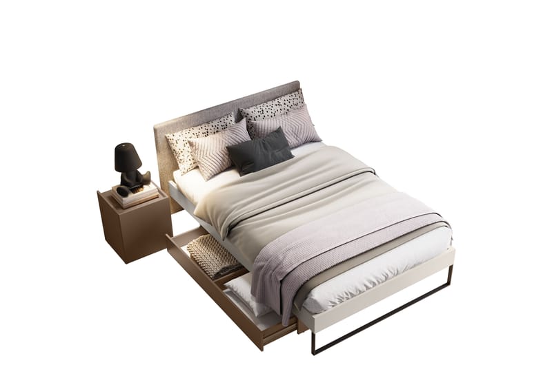 Sigmana Möbelset För Sovrum - Ljusgrå/Beige - Möbler - Sovrum - Möbelset för sovrum