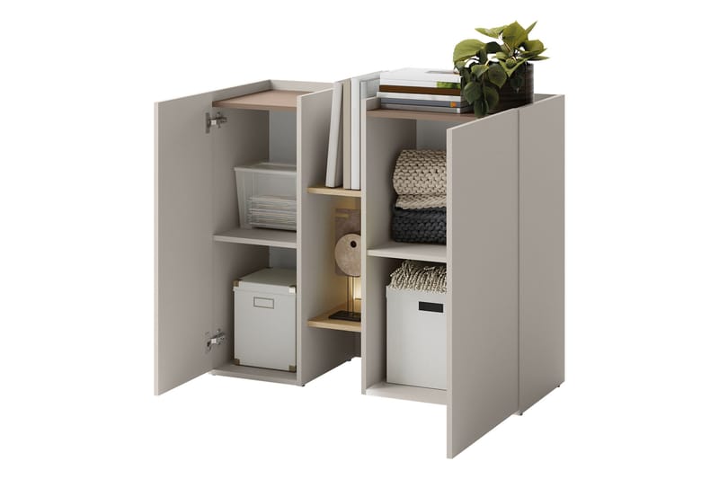 Sigmana Möbelset För Sovrum - Ljusgrå/Beige - Möbler - Sovrum - Möbelset för sovrum