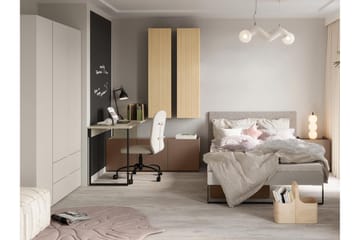 Sigmana Möbelset För Sovrum - Ljusgrå/Brun/Beige - Möbler - Sovrum - Möbelset för sovrum