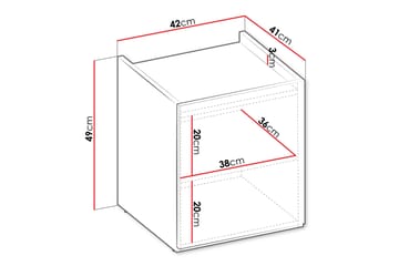 Sigmana Sängbord 42 cm - Brun - Möbler - Sovrum - Sängbord