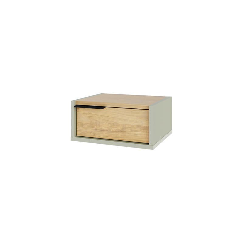 Silena Sängbord 40 cm, Ash Green och Sapphire Oak