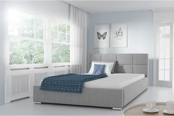 Sirdal Sängram 160x200 cm - Ljusgrå - Möbler - Sovrum - Sängram & sängstomme