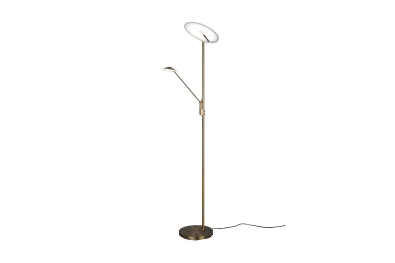 Brantford LED Golvlampa antikmässing. - Mässing - Möbler - Sovrum - Sovrumslampa