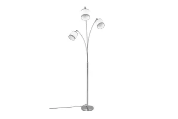 Davos Golvlampa 3L E14 krom/ vit - Krom/Vit - Möbler - Sovrum - Sovrumslampa
