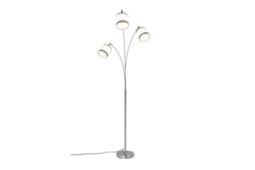 Davos Golvlampa 3L E14 krom/ vit - Krom/Vit - Möbler - Sovrum - Sovrumslampa