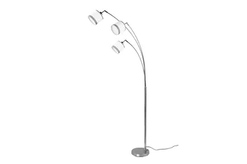 Davos Golvlampa 3L E14 krom/ vit - Krom/Vit - Möbler - Sovrum - Sovrumslampa