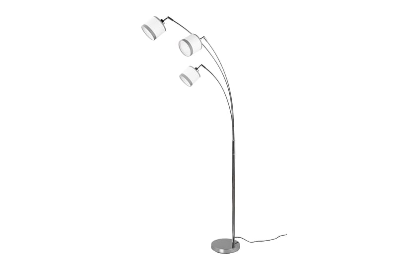 Davos Golvlampa 3L E14 krom/ vit - Krom/Vit - Möbler - Sovrum - Sovrumslampa