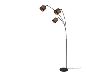 Davos Golvlampa 3L E14 mattsvart/ greige - Matt svart/Greige - Möbler - Sovrum - Sovrumslampa
