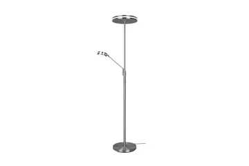 Franklin LED Golvlampa uplight borstad stål - Borstad stål - Möbler - Sovrum - Sovrumslampa