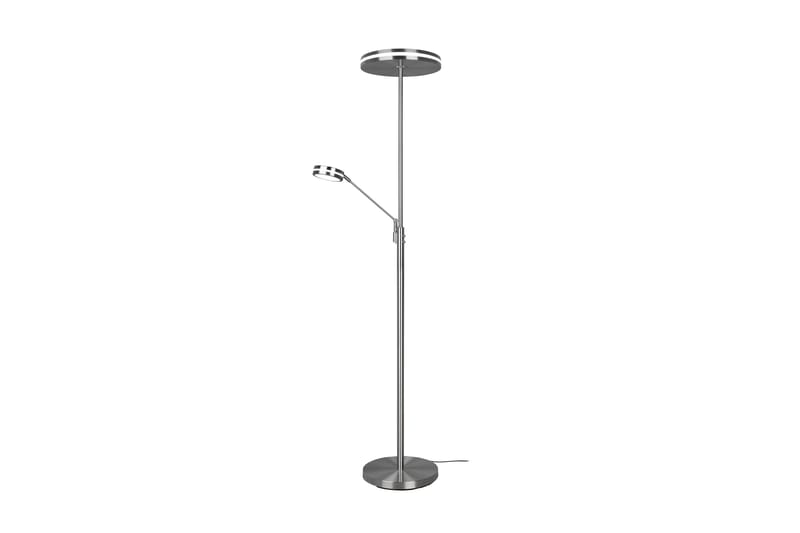 Franklin LED Golvlampa uplight borstad stål - Borstad stål - Möbler - Sovrum - Sovrumslampa