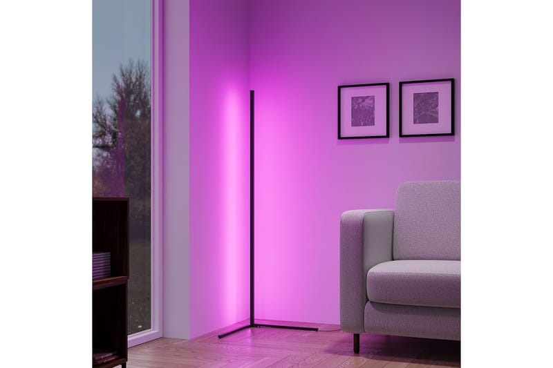 Level LED Golvlampa svart RGB - Svart - Möbler - Sovrum - Sovrumslampa