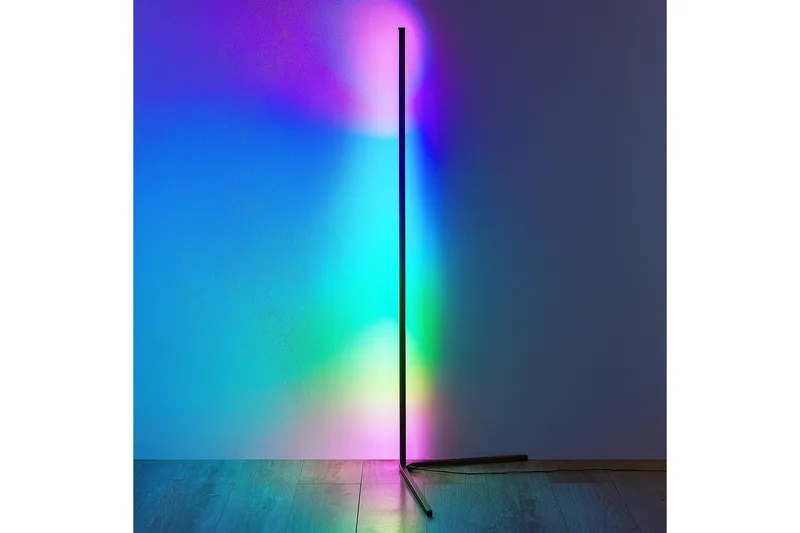 Level LED Golvlampa svart RGB - Svart - Möbler - Sovrum - Sovrumslampa