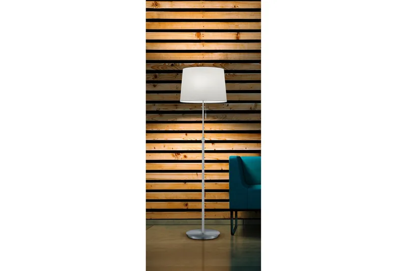 Lyon Golvlampa 3L E27 borstad stål - Borstad stål - Möbler - Sovrum - Sovrumslampa