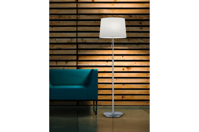 Lyon Golvlampa 3L E27 borstad stål - Borstad stål - Möbler - Sovrum - Sovrumslampa