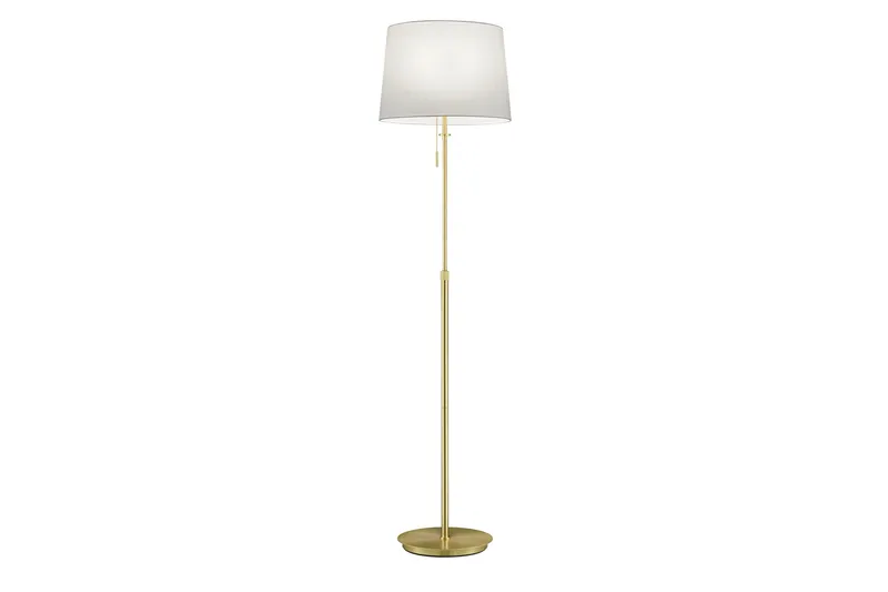 Lyon Golvlampa 3L E27 mattmässing - Matt mässing - Möbler - Sovrum - Sovrumslampa