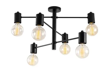 Opviq Hexa Taklampa - Svart - Möbler - Sovrum - Sovrumslampa