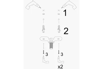 Opviq Tel Stor Taklampa Plafond - Vardagsrum - Sovrum - Kök - Svart - Möbler - Sovrum - Sovrumslampa
