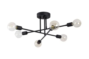 Opviq Tel Stor Taklampa Plafond - Vardagsrum - Sovrum - Kök - Svart - Möbler - Sovrum - Sovrumslampa