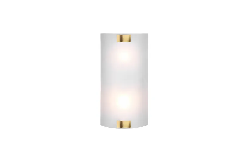 Pura Vägglampa 40cm 2xE27 antikmässing - Antik mässing - Möbler - Sovrum - Sovrumslampa