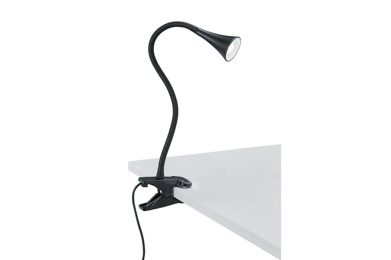 Viper LED klämlampa svart, Vit