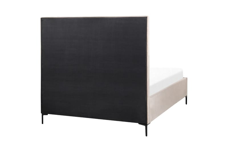 Sovrumsset Sezanne Grå/Beige/Svart, 140x200 cm, Sammet - Grå/Beige/Svart, 140x200 cm, Sammet - Möbler - Sovrum - Möbelset för sovrum