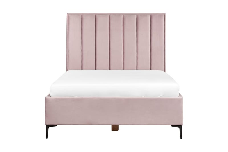 Sovrumsset Sezanne Rosa/Svart, 140x200 cm, Sammet - Rosa/Svart, 140x200 cm, Sammet - Möbler - Sovrum - Möbelset för sovrum