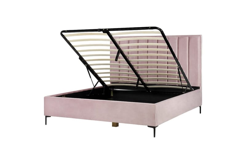 Sovrumsset Sezanne Rosa/Svart, 180x200 cm, Sammet - Rosa/Svart, 180x200 cm, Sammet - Möbler - Sovrum - Möbelset för sovrum