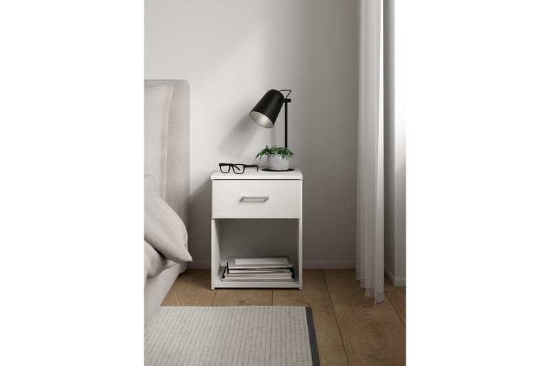 Space Sängbord 38 cm - Vit - Möbler - Sovrum - Sängbord