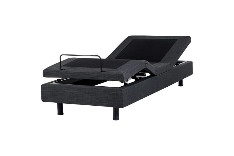 Ställbar säng utan huvudgavel Duke - Grå, svart, 90x200 cm - Möbler - Sovrum - Sängram & sängstomme