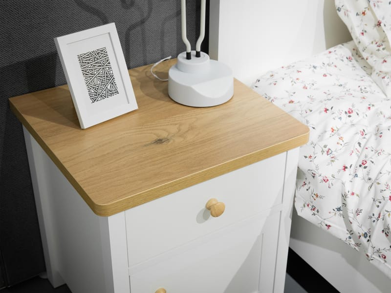 Storys sängbord 45x52 cm - Beige, ek - Möbler - Sovrum - Sängbord
