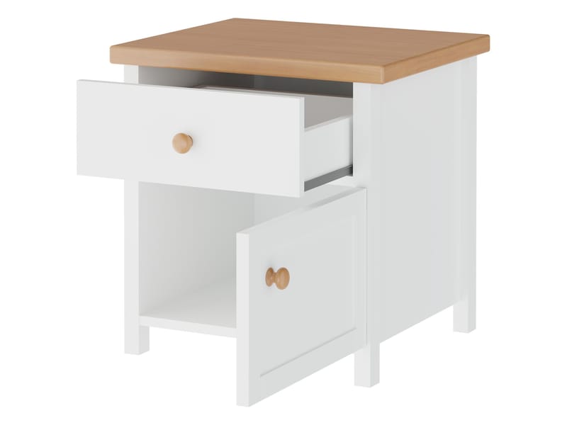 Storys sängbord 45x52 cm - Beige, ek - Möbler - Sovrum - Sängbord