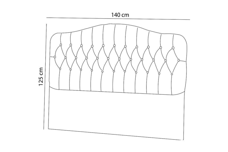 Subato Sänggavel 140 cm - Beige - Möbler - Sovrum - Sänggavlar