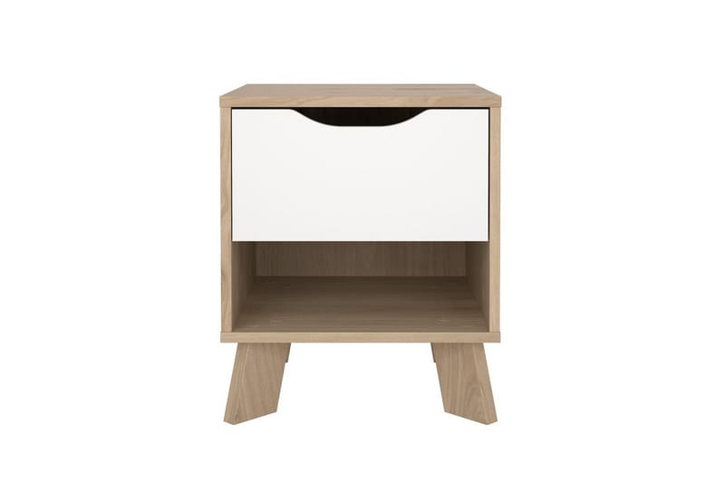 Sumita Sängbord 40 cm - Brun/Vit - Möbler - Sovrum - Sängbord