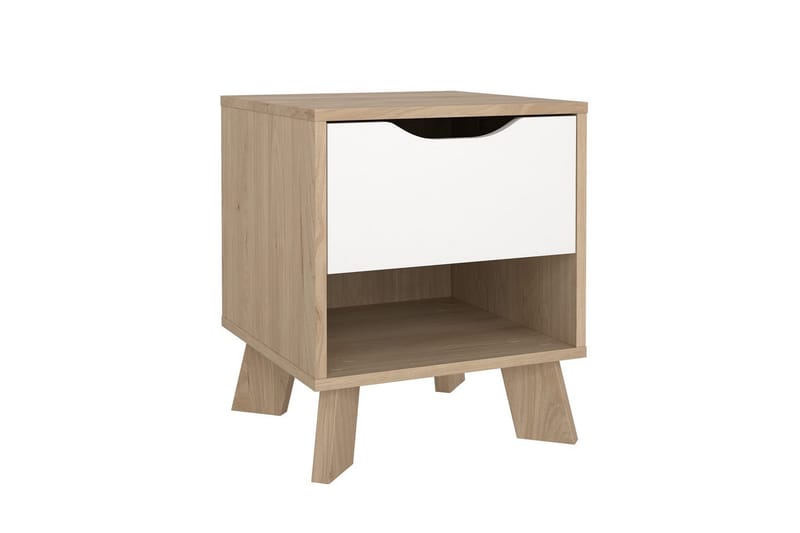 Sumita Sängbord 40 cm - Brun/Vit - Möbler - Sovrum - Sängbord