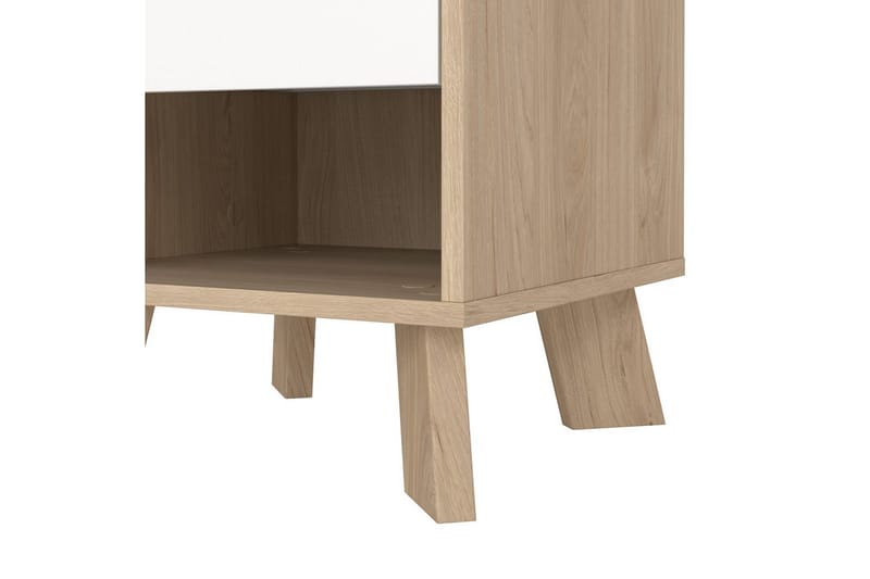 Sumita Sängbord 40 cm - Brun/Vit - Möbler - Sovrum - Sängbord