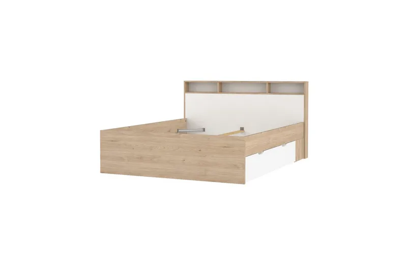 Sumita Sängram 160x200 cm, Natur/Vit