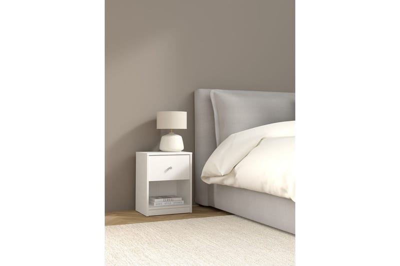 Sundra Sängbord 38 cm - Vit - Möbler - Sovrum - Sängbord
