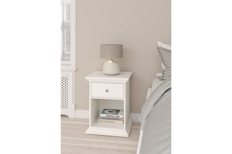 Suneta Sängbord 48 cm - Vit - Möbler - Sovrum - Sängbord
