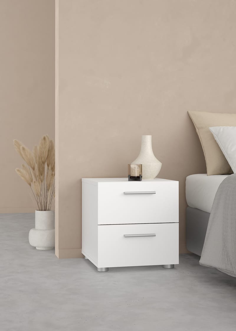 Suntia Nattduksbord med 2 lådor 40x40x42 cm - Möbler - Sovrum - Sängbord