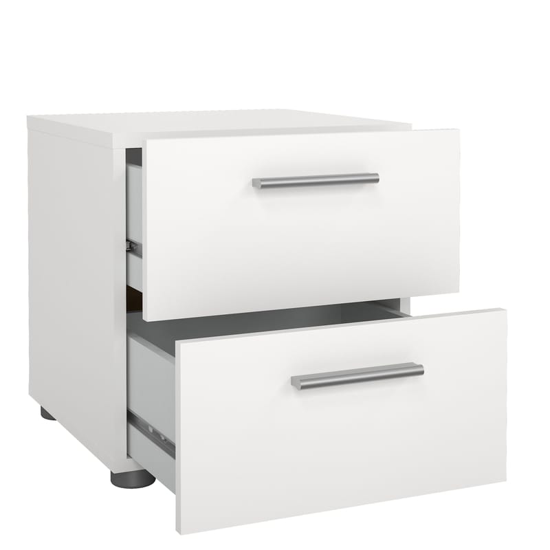 Suntia Nattduksbord med 2 lådor 40x40x42 cm - Möbler - Sovrum - Sängbord