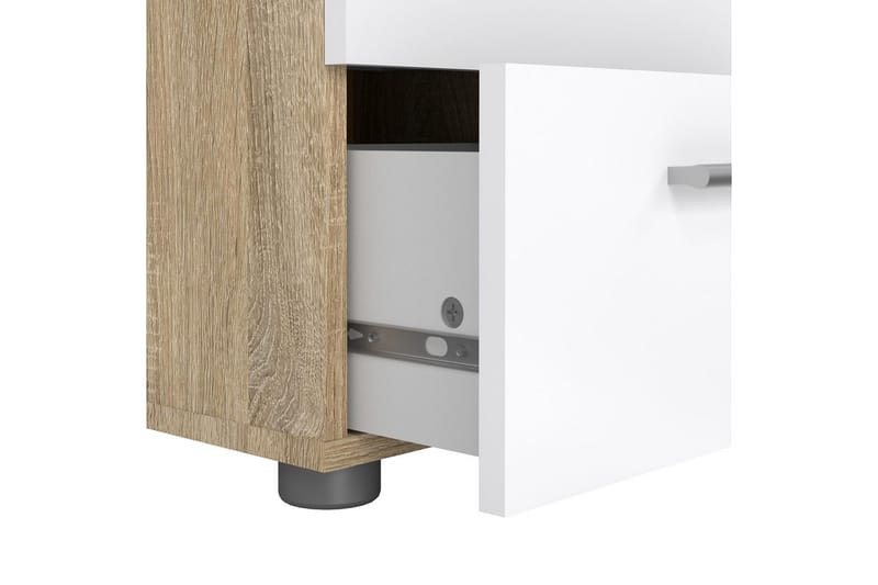 Suntia Sängbord 40 cm - Vit/Natur - Möbler - Sovrum - Sängbord