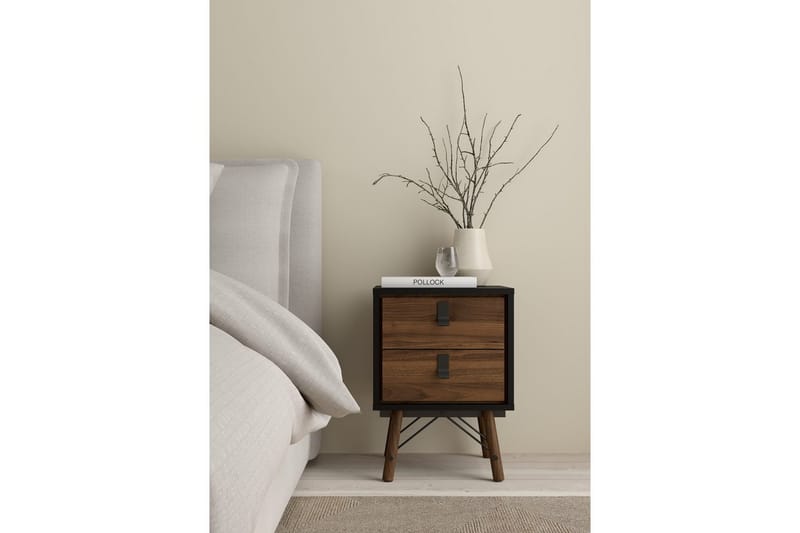 Tadami Sängbord 43 cm - Askgrå/Natur - Möbler - Sovrum - Sängbord