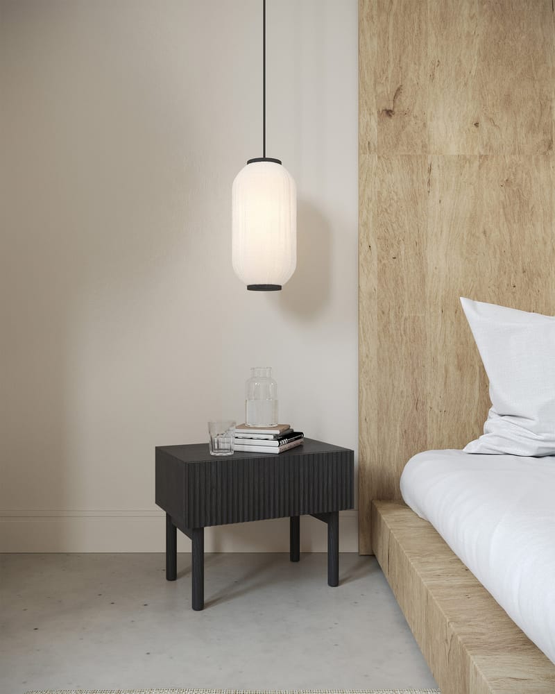 Takayo Sängbord 50 cm - Svart - Möbler - Sovrum - Sängbord