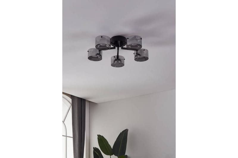 Takbelysning Eglo Copillos Svart/Transparent med 5 Lampor - Möbler - Sovrum - Sovrumslampa