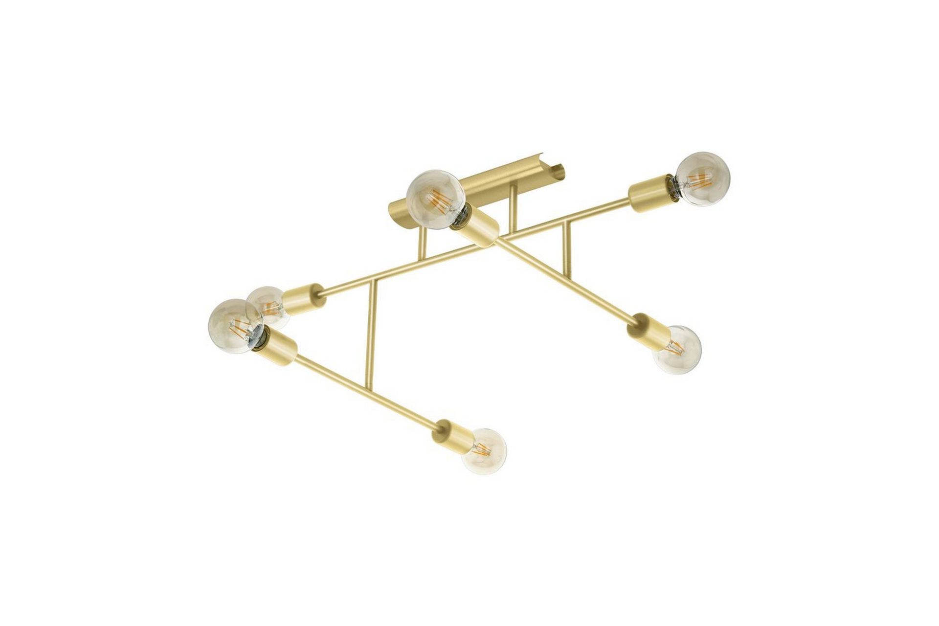 Taklampa Eglo Belsiana 1 med 6 Lampor - Mässing